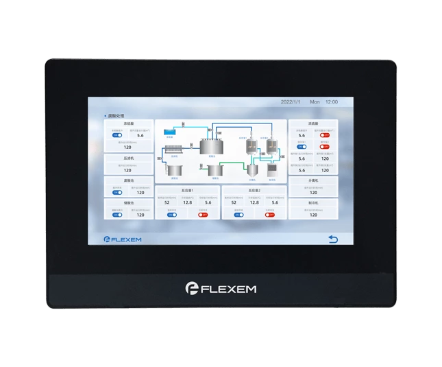 Flexem FE6070H HMI Human Machine Interface 7” 16:9 TFT LCD Resistive Touchscreen Resolution 1024×600