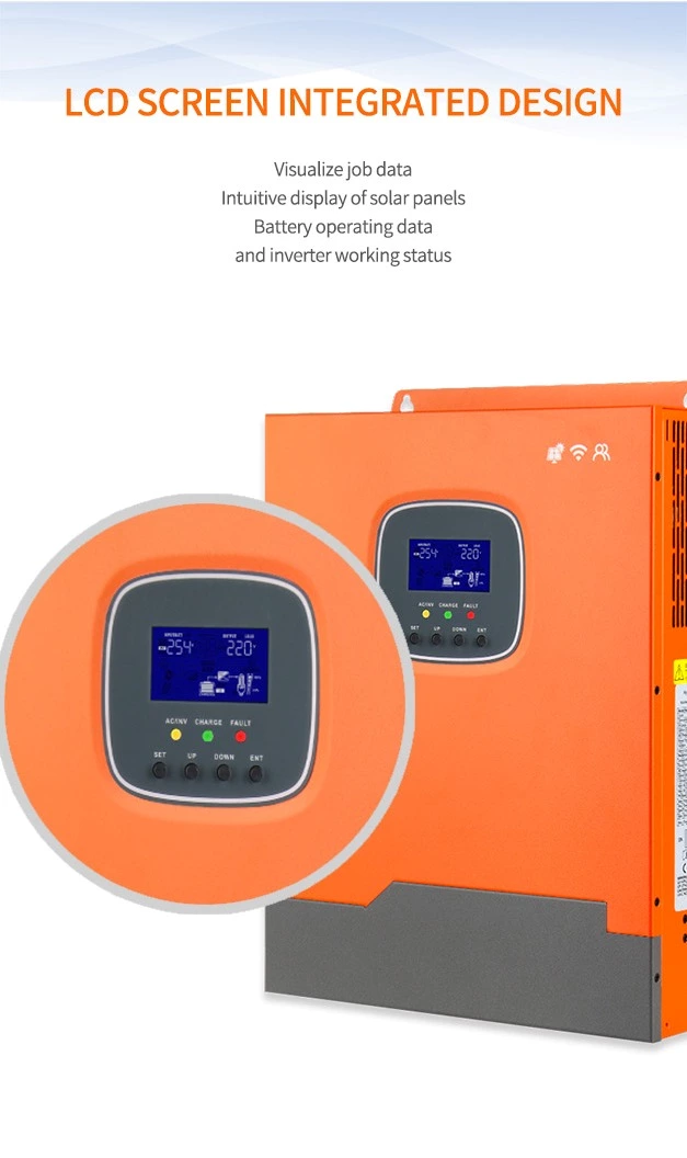 SDPO-5500W PRO photovoltaic hybrid inverter 24V-220V Hybrid solar charge inverter mppt controller charge