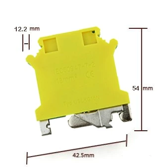 USLKG16N 16mm2 10A Earth Terminal Blocks