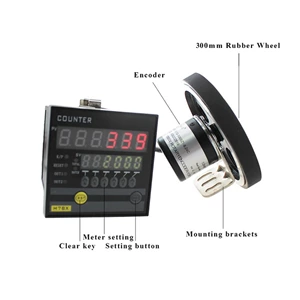 ATK72-C 6 Digit Digital Length Measuring Counter Meter with Encoder Wheel