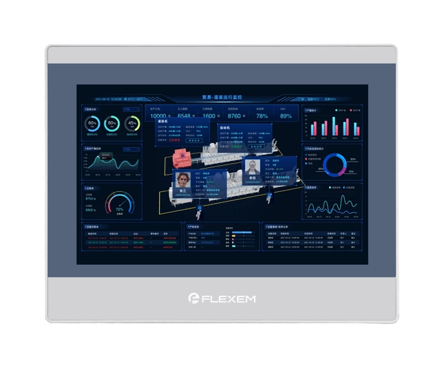 Flexem FE7100WE-4G 10.1” 16:9 TFT LCD Resistive Touchscreen HMI Human Machine Interface