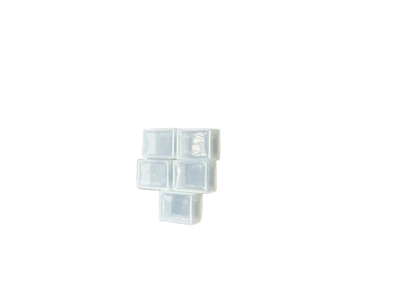 Circular silicone sleeve 16mm button waterproof cap, dustproof switch protective cover, transparent white sealing leather ring