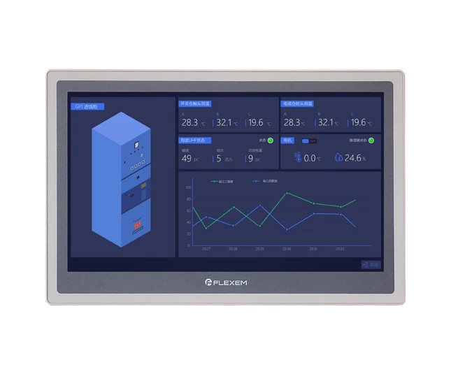 Flexem FE6156H HMI 15.6” 16:9 TFT LCD Resistive Touchscreen Human Machine Interface Resolution 1024×600