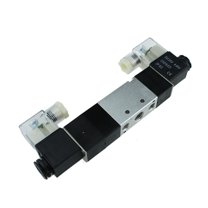 Double directional control 3 position 5 port center close valve 4v230c-08