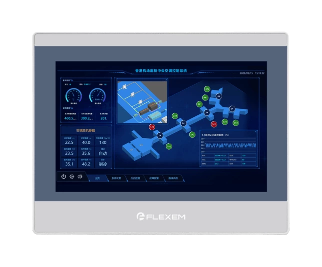 Flexem FE7100W 10.1” 16:9 TFT LCD Resistive Touchscreen Human Machine Interface HMI
