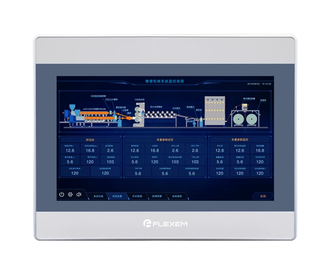 Flexem FE6100M HMI 10.1” 16:9 TFT LCD Resistive Touchscreen Human Machine Interface Resolution 1024×600