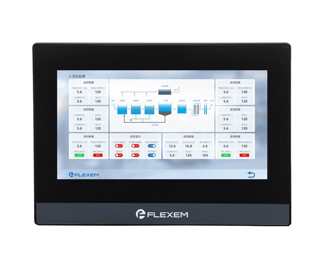 Flexem FE6100CE HMI Human Machine Interface 10.1” 16:9 TFT LCD Resistive Touchscreen Resolution 1024×600