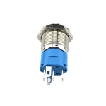 16mm Lighted Switches Illuminated Metal Flat Round 12V Red Led Waterproof Push Button