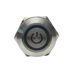 25mm ABS25S-P11-CB-24V IP67waterproof Metal Push Button Switch with Momentary 1NO1NC