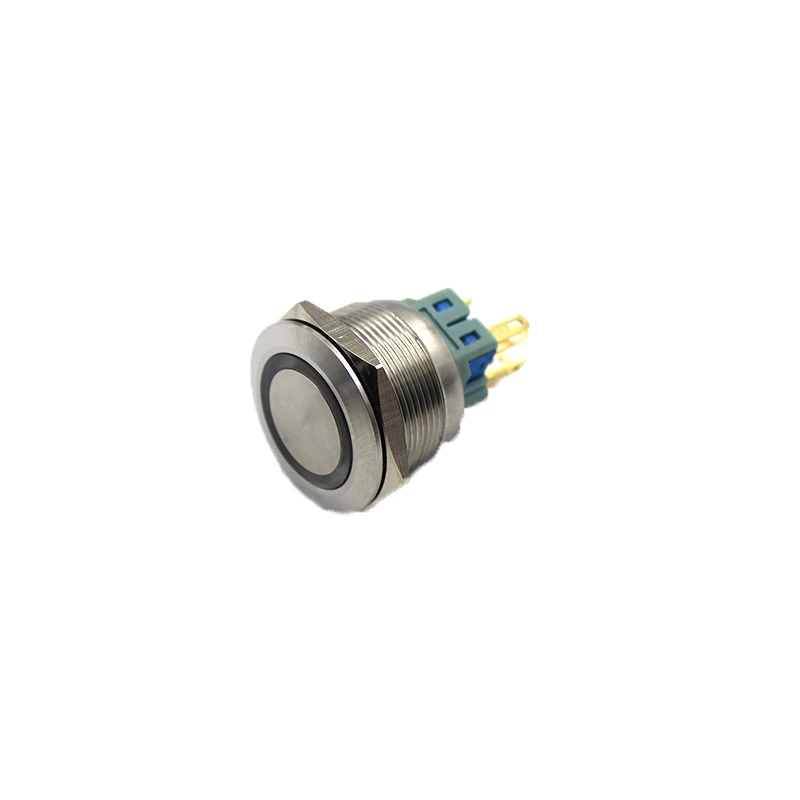 Hot sale ABS25S stainless steel panel LED metal push button