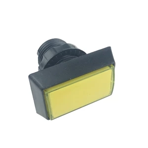 33*50 Rectangular Arcade Button Game Machine with Light Button Switch Yellow with Bracket Micro Light DC12V 3A