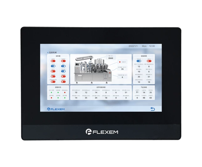 Flexem FE6070C HMI Human Machine Interface 7” 16:9 TFT LCD Resistive Touchscreen Resolution 1024×600