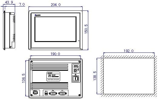 TH765-MT for Xinje 7 inch Touch Screen/HMI Operator