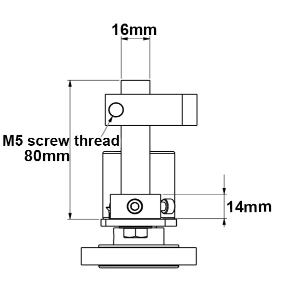 YMB2-20 multifunctional adjustable Encoder Mounting Bracket with 20mm seam allowance