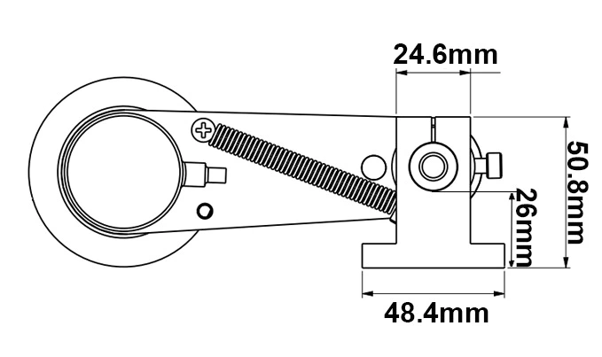 YMB2-20 multifunctional adjustable Encoder Mounting Bracket with 20mm seam allowance