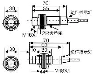 CM18-3008PA PNP NO Output Capacitive Proximity Sensor Switch