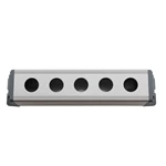 19mm Waterproof Aluminium Alloy Metal Push Button Switch Box Outdoor Power Control Box with 5 Holes