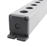 19mm Waterproof Aluminium Alloy Metal Push Button Switch Box Outdoor Power Control Box with 5 Holes