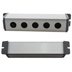 19mm Waterproof Aluminium Alloy Metal Push Button Switch Box Outdoor Power Control Box with 5 Holes