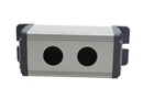 19mm Waterproof Aluminium Alloy Metal Push Button Switch Box Outdoor Power Control Box with 2 Holes