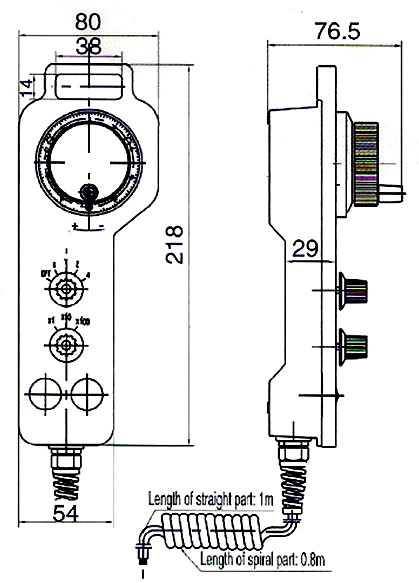 ISMM2080 Pulse Generator MPG Hand wheel CNC Pendant Rotary Encoder