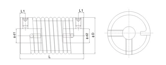LP series coupling encoder motor torque spring Flexible coupling