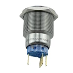 22mm IP67 Momentary Metal Push Button with Ring Led