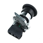 1NO 1NC Emergency Stop Self-locking Black Push Button Switch