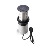 WiFi Smart Motorized Socket QI wireless charger Intelligent Elevation Electrical Outlet Motorized Lift Pop up USB Charger Socket kitchen cabinets showroom