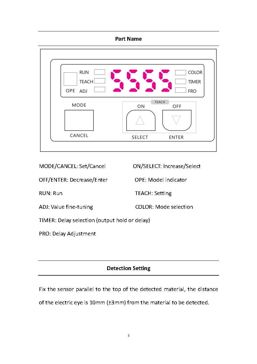 LS-101 Digital Color Mark Sensor