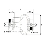LS-D-D28L38 Encoder coupling 8-shaped coupling stepping servo motor torque Flexible couplings