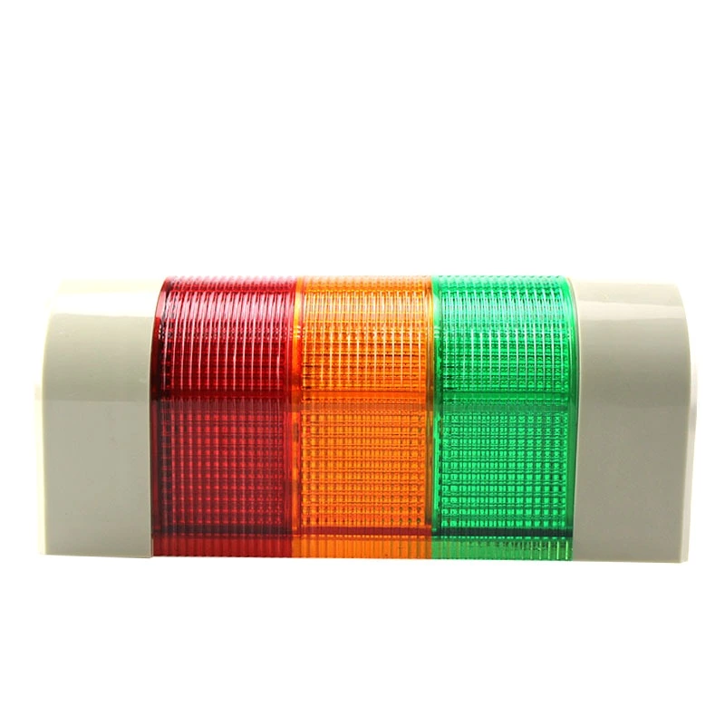 Semi-circular steady warning light 3 layer warning light with buzzer