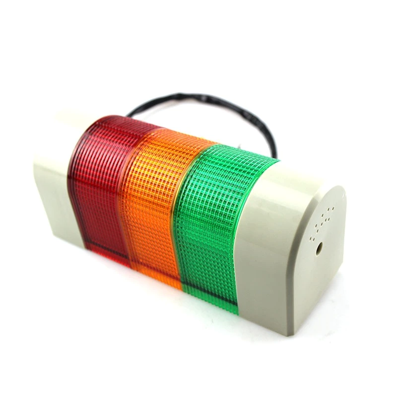 Semi-circular steady warning light 3 layer warning light with buzzer