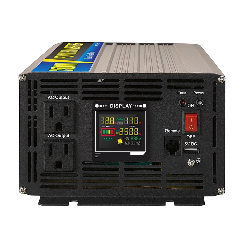 Pure Sine Wave Inverter SGPE 2500w 12/24/48VDC (Color display and remote control is optional)