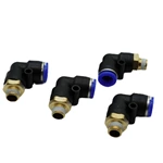 L Type Threaded Three-Way Pipe Fitting Air Pipe Joints Quick Hose Connector PL8-01