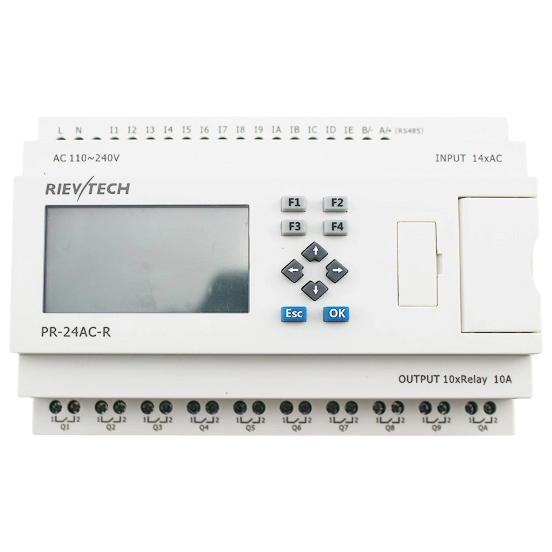 Micro PLC Rievtech Programmable relay PR24-AC-R Small Relay with Expandable Mini PLC