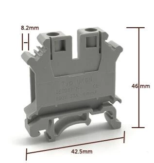 UK6N Screw Clamp Din Rail Terminal Block terminal block connector