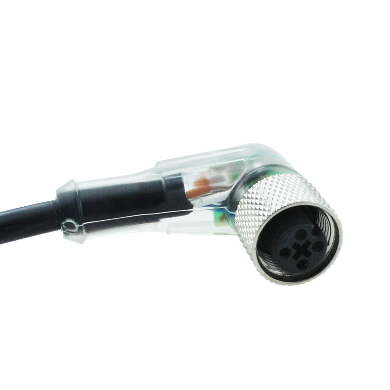 RK02-2-4N 2m Cable Length Curved Hole Sensor Plug Wire