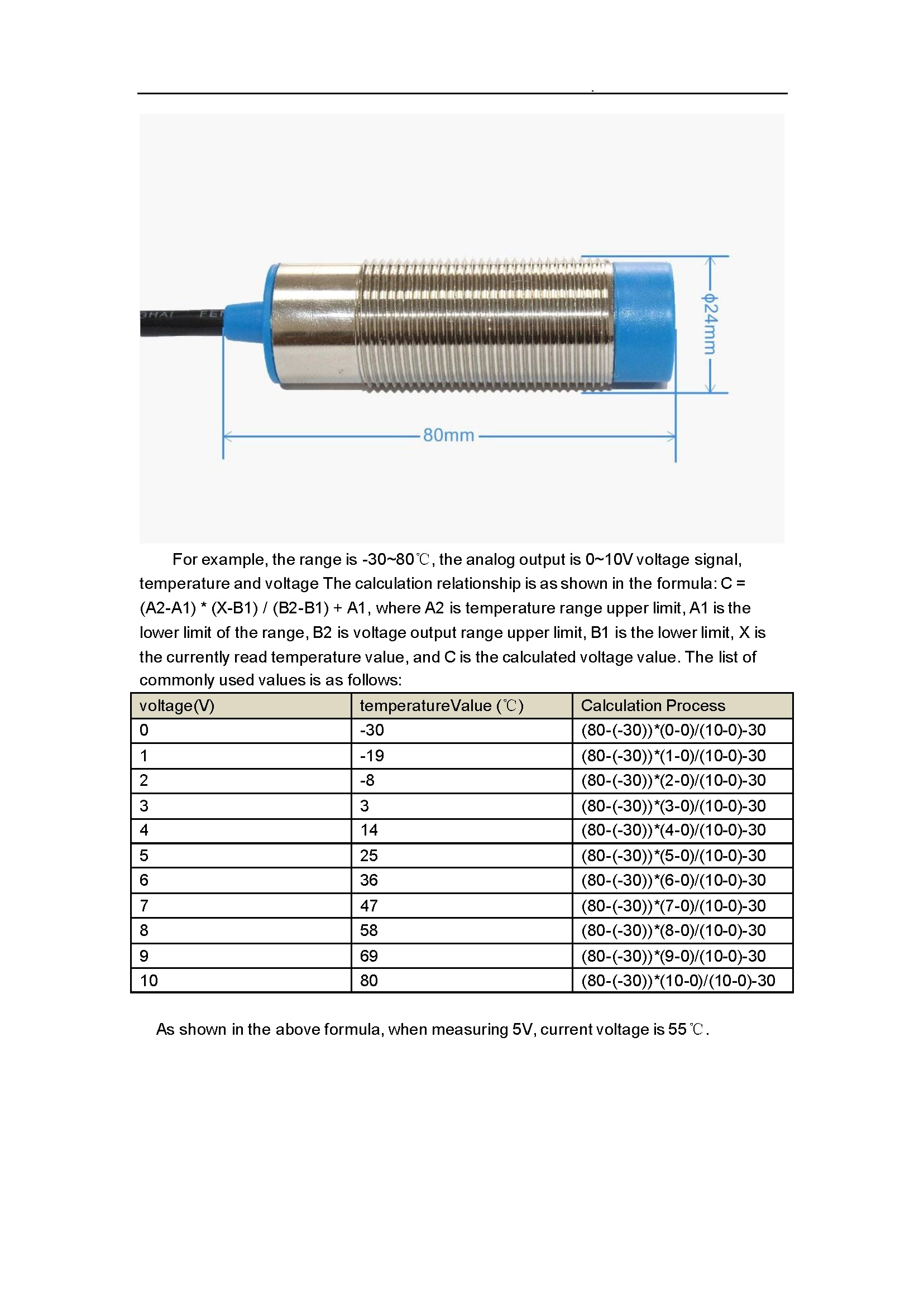 SM8700V Non-contact Infrared Temperature Sensor