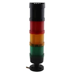 LED tower light 3layers(Red Orange Green) with buzzer flash and steady light together DC24V STP7-3J-24