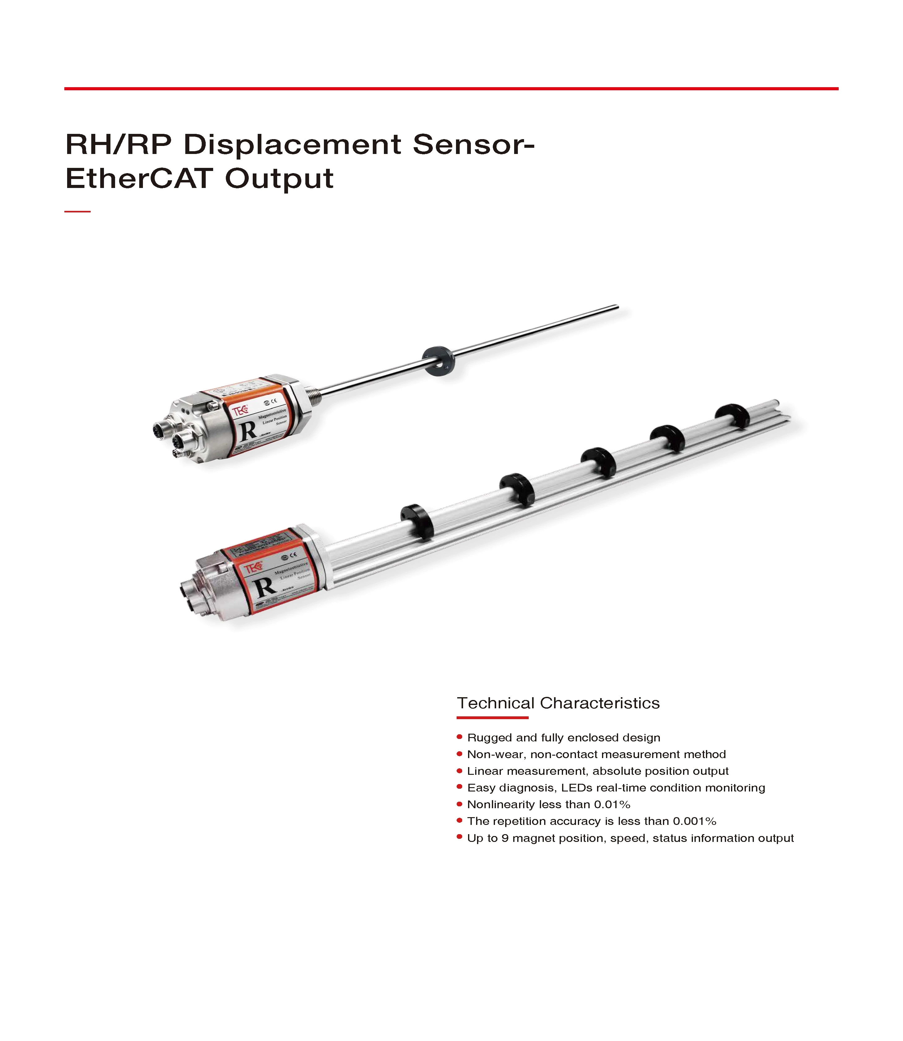 RH/RP Displacement Sensor-StartStop Output Magnetostrictive Displacement Sensor