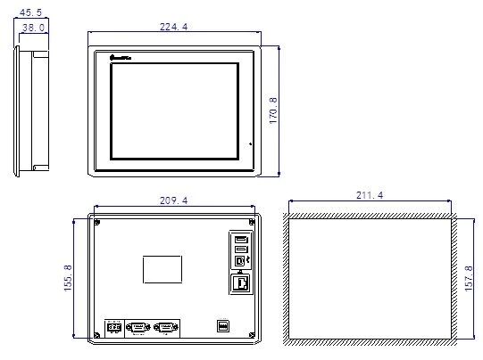 TH865-MT for Xinje 8 inch Touch Screen/HMI Operator