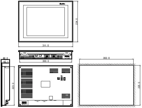 THA65-MT Xinje 10.4 inch Touch Screen/HMI Operator
