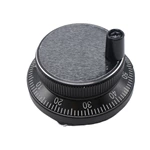 Handlewheel Generator Pulse 60mm 100ppr Black Metal Jog Encoder YMA600-MB-100B-5L