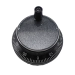 Handlewheel Generator Pulse 60mm 100ppr Black Metal Jog Encoder YMA600-MB-100B-5L