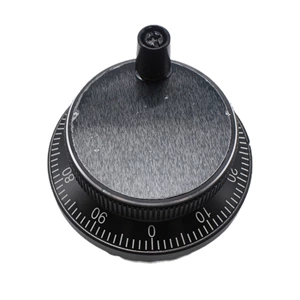 Handlewheel Generator Pulse 60mm 100ppr Black Metal Jog Encoder YMA600-MB-100B-5L