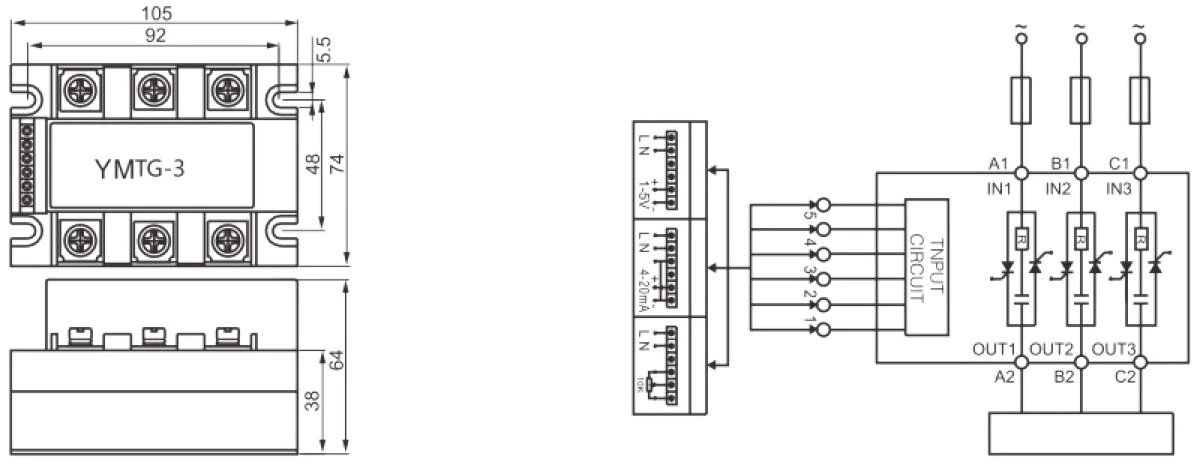 YMTG-3H3825A Three Phase Energy-saving Power Voltage Regulators with 25A