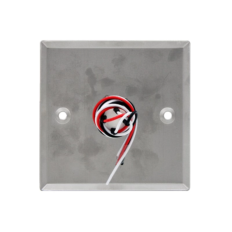 86 Type Stainless Steel Self Reset with Lamp DC12V Access Control Switch Exit Button