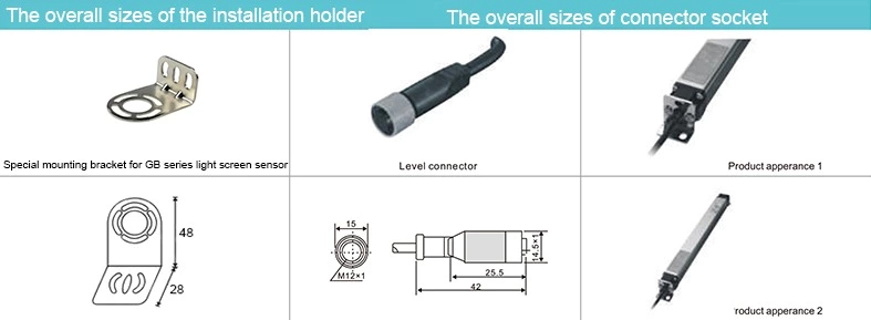 YMB-001 iron Mounting Bracket for GB series light curtain sensor