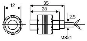 SM8-31010NA10MM NPN NO Position Magnetic Proximity Hall Effect Sensor